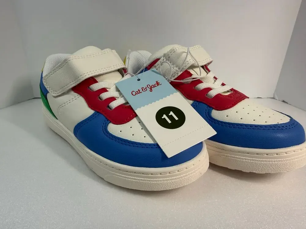 NWT Cat & Jack Child’s Size 11 Jaid Sneakers MultiColor